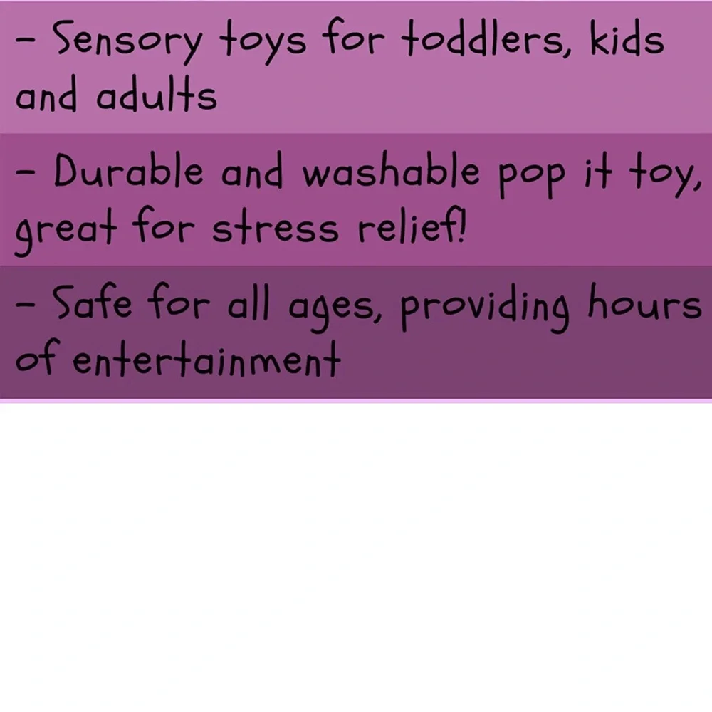 Giant Strawberry Fidget It Bubble Push Pop Toy Stress Relief for Kids and Adults - Picture 6 of 6